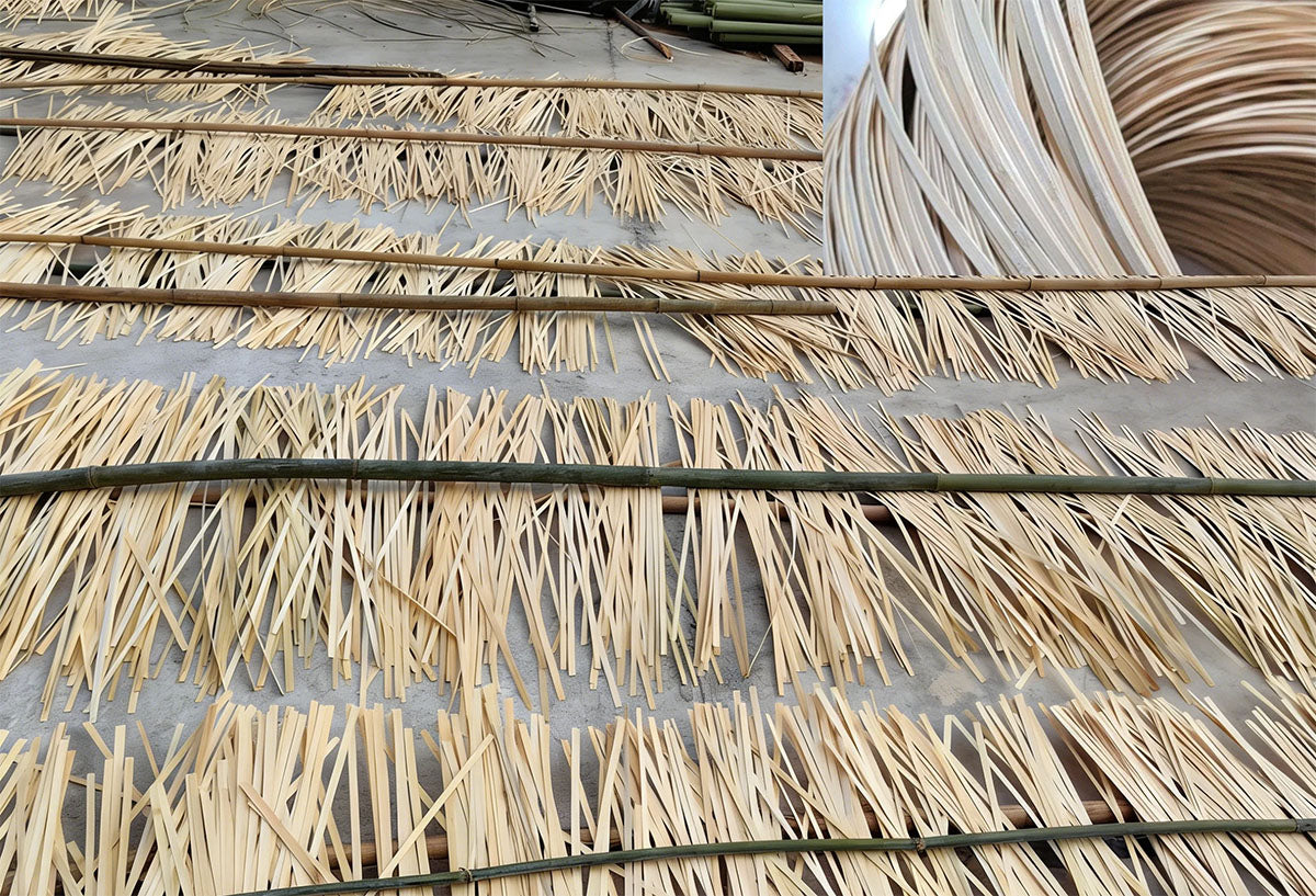 Sun-drying Bamboo Strips