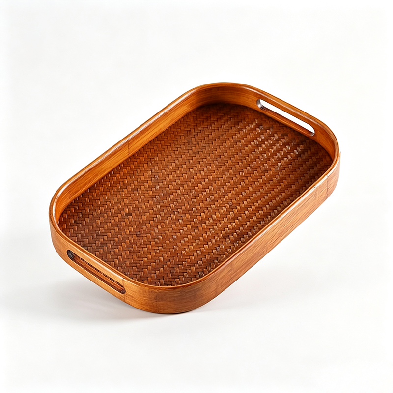 Handwoven Bamboo Tea Tray