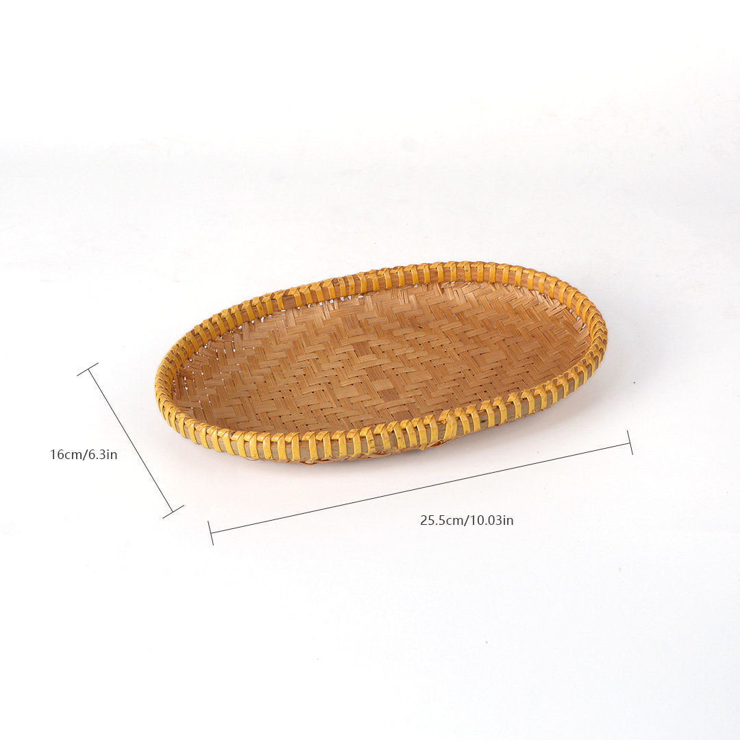 Bamboo Woven Kitchen Tray & Basket Set – 6 Sizes Available