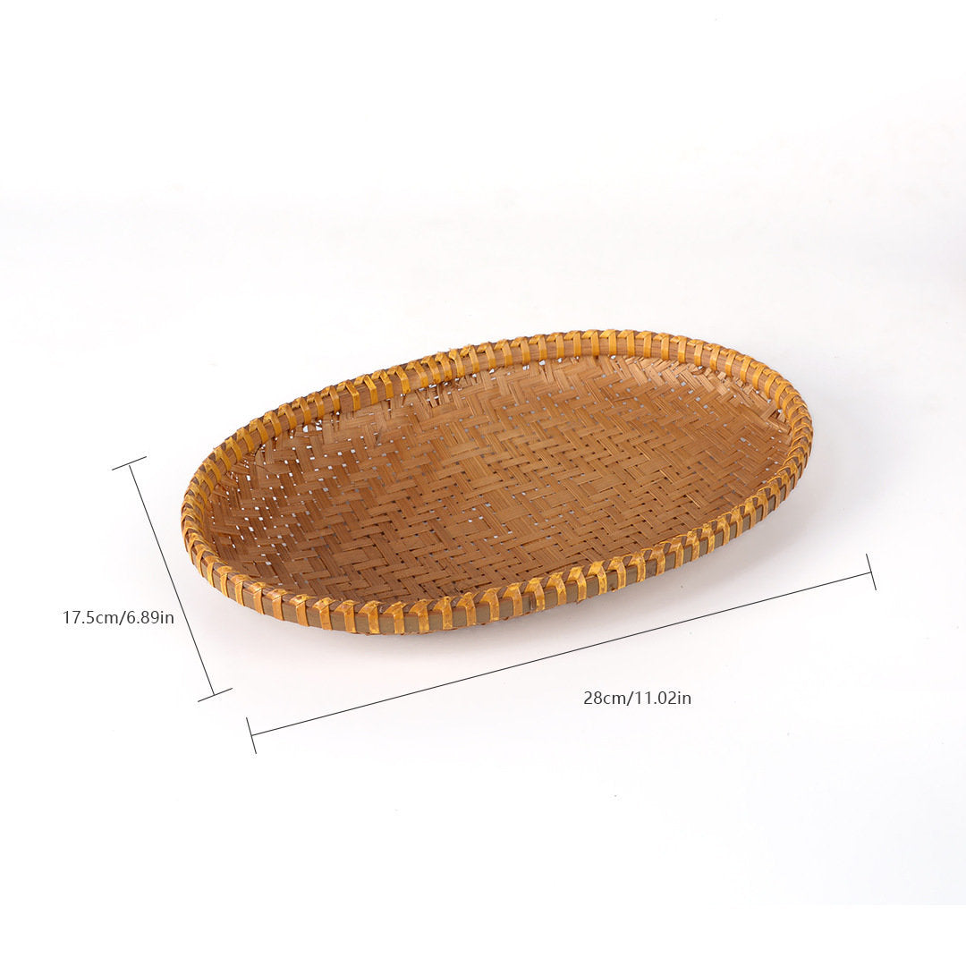 Bamboo Woven Kitchen Tray & Basket Set – 6 Sizes Available