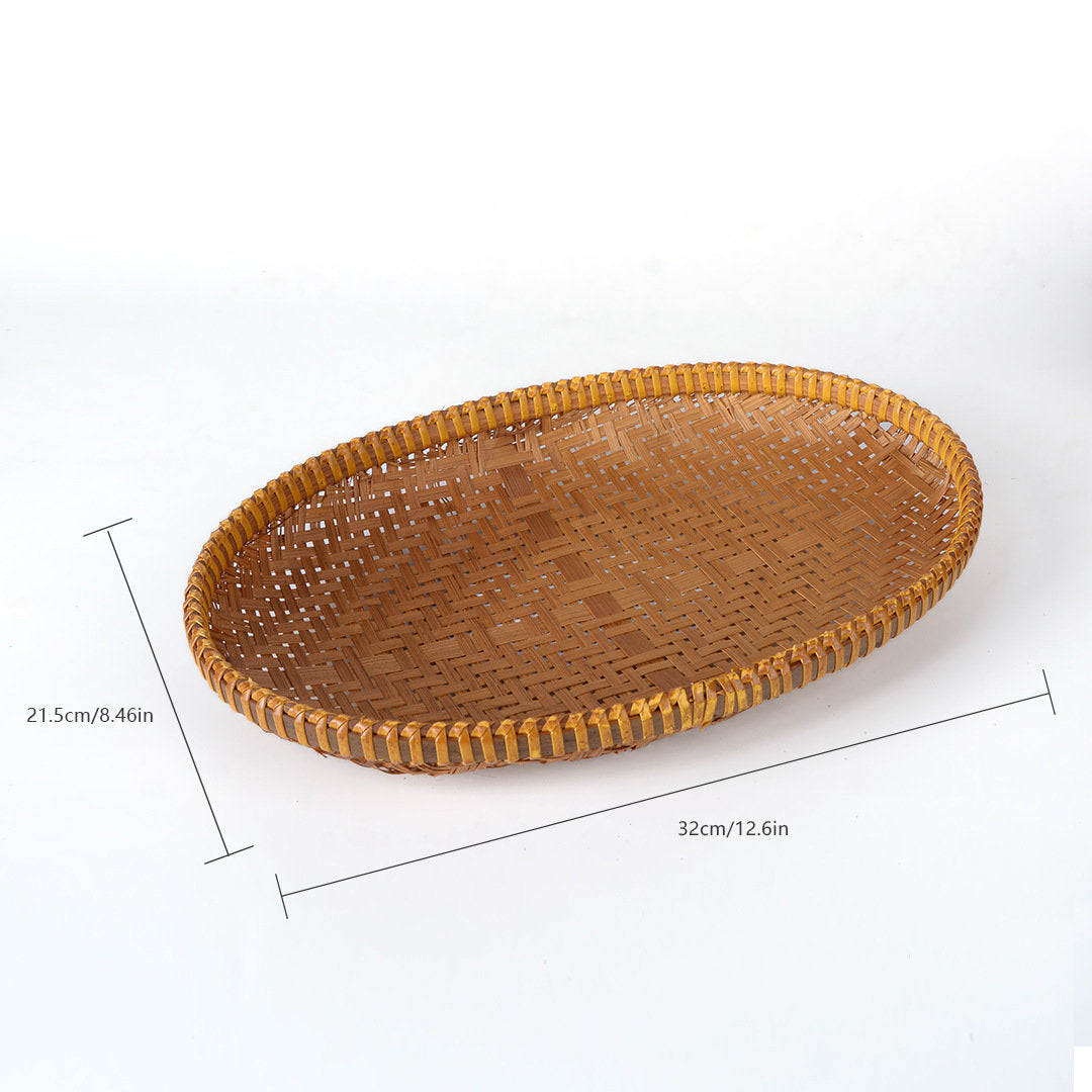 Bamboo Woven Kitchen Tray & Basket Set – 6 Sizes Available