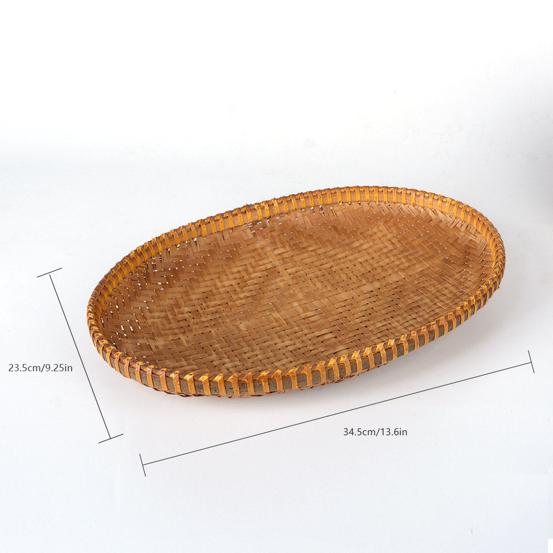 Bamboo Woven Kitchen Tray & Basket Set – 6 Sizes Available