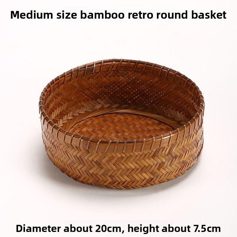 Handwoven Bamboo Fruit Basket – 4 Sizes Available