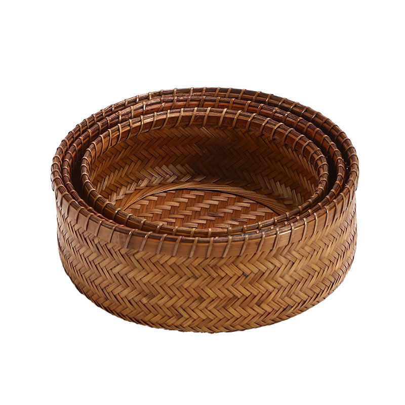Handwoven Bamboo Fruit Basket – 4 Sizes Available