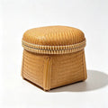 Handwoven Bamboo Tea Storage Basket