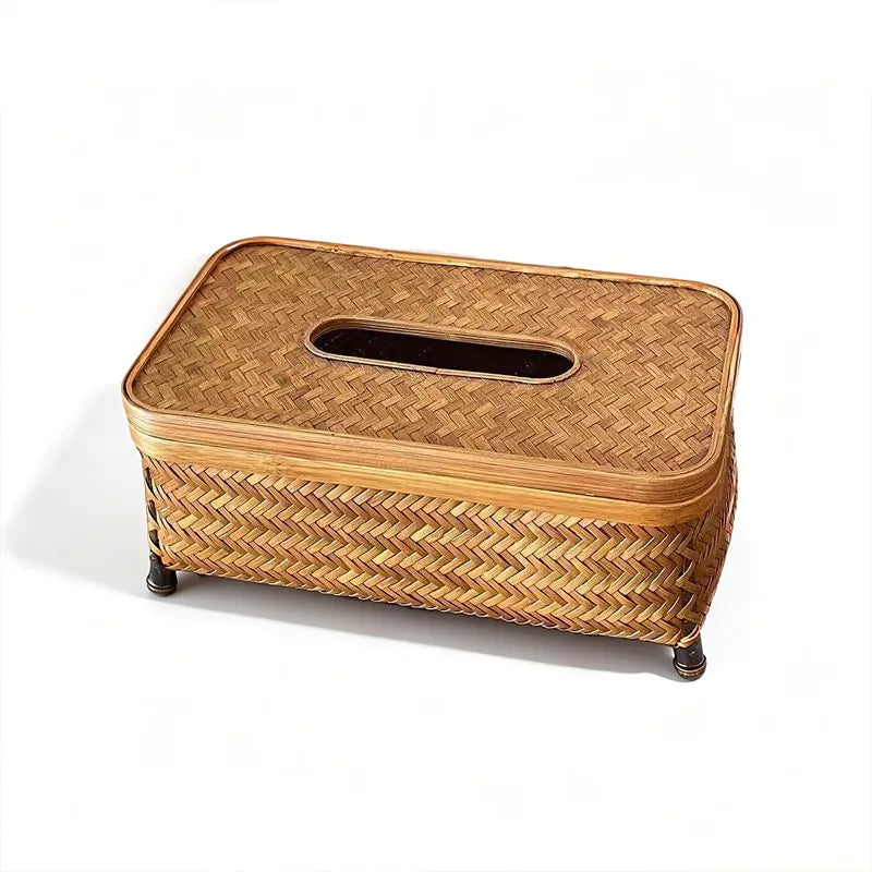 Handwoven Bamboo Tissue Box Holder|2 Options Available