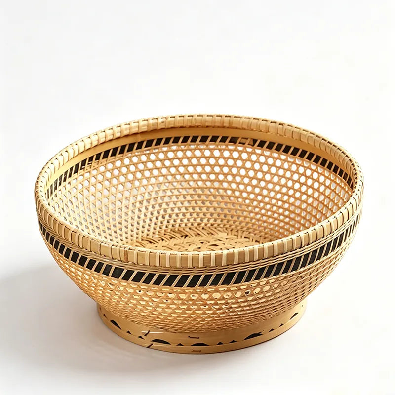 Handwoven Bamboo Fruit Basket