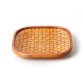 Woven Bamboo Serving Basket Tray