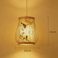 Handwoven Bamboo Pendant Lantern Light for Tea Room Dining Space|15 Options Available