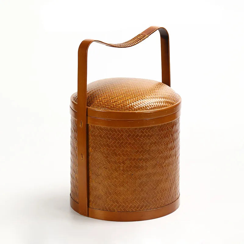 Handwoven Bamboo Tiered Storage Basket Box|11 Options Available