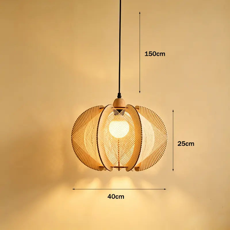 Natural Rope Wooden Pendant Light|3 Options Available