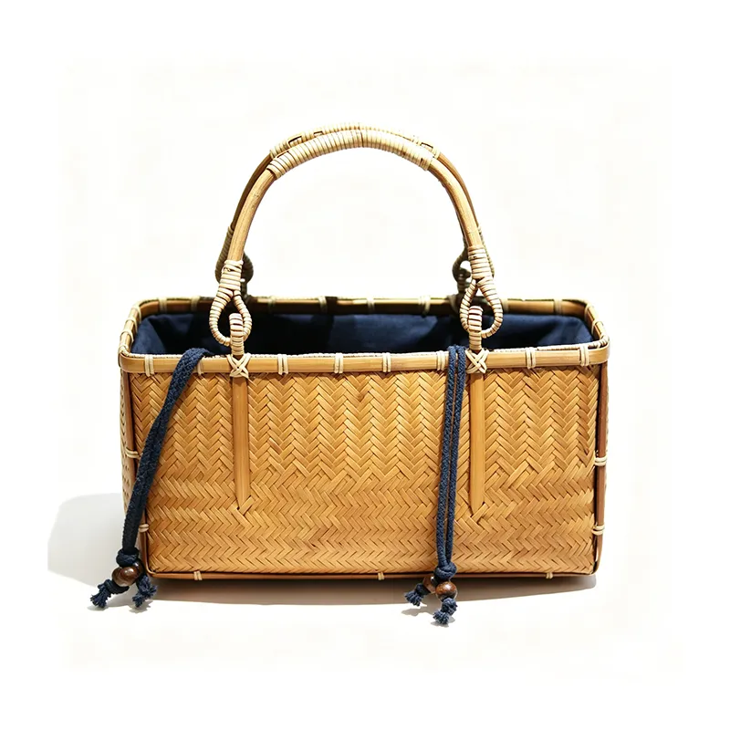 Handwoven Bamboo Handbag