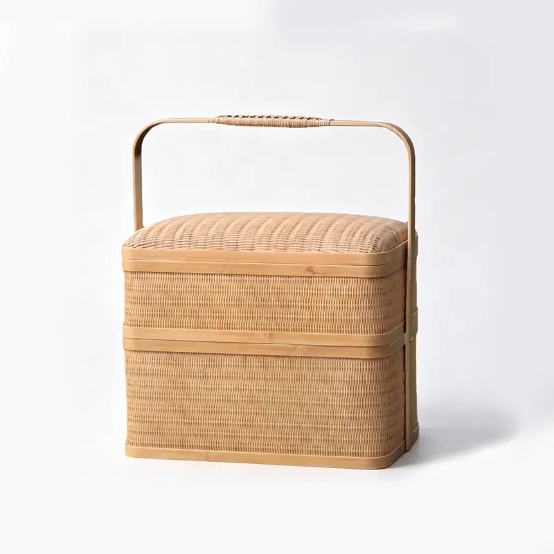 Handwoven Bamboo Carry Basket