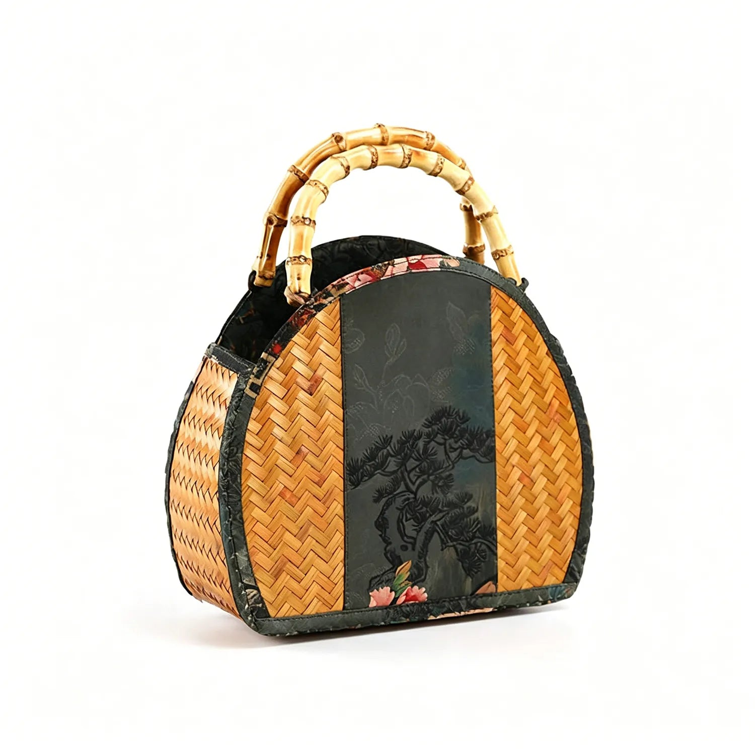 Handwoven Bamboo Tote Bag|5 Options Available