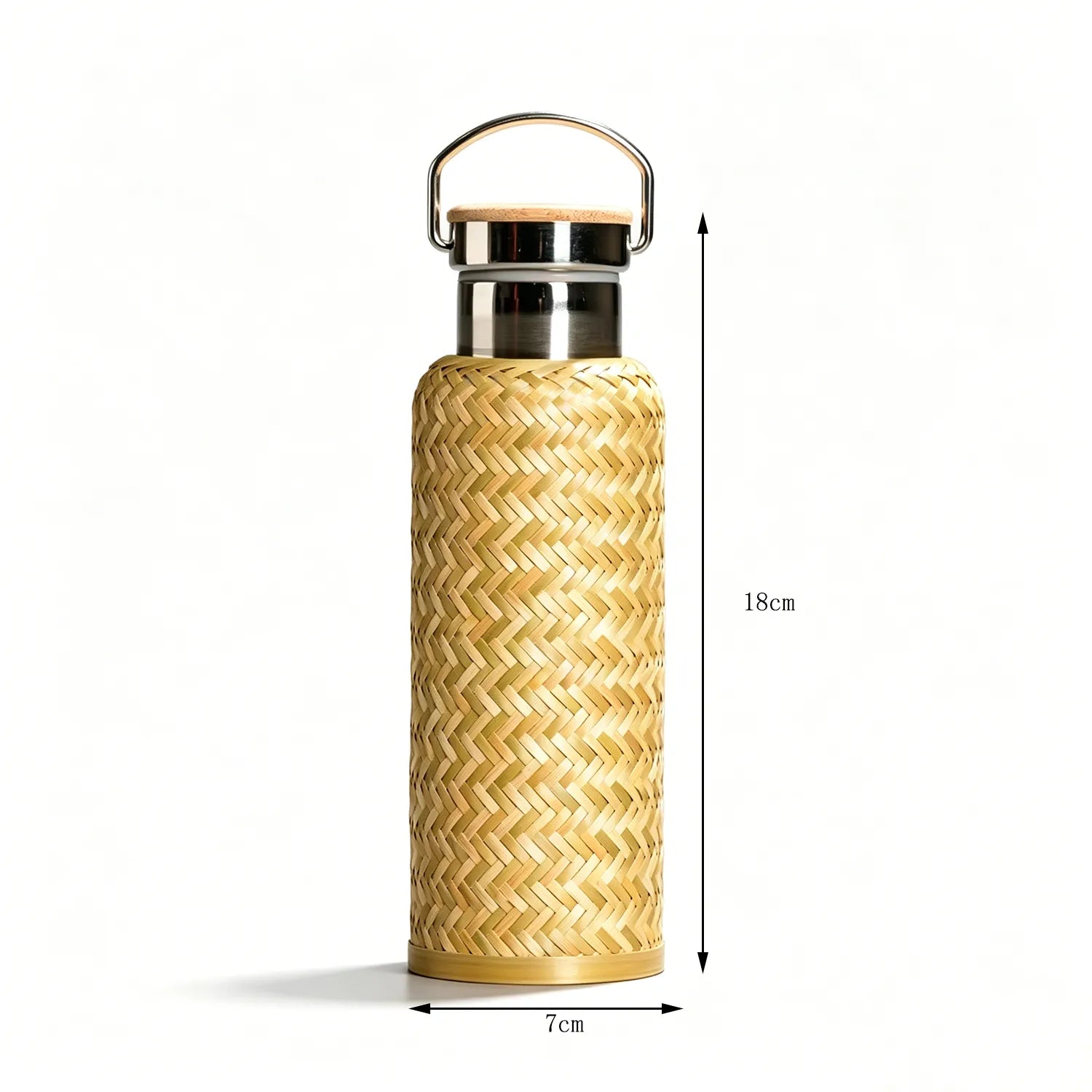 Vintage Bamboo Woven Insulated Travel Mug|11 Options Available