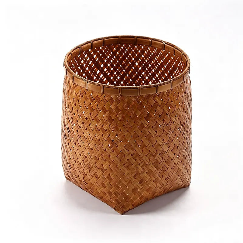 Vintage Bamboo Storage Basket