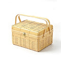 Woven Bamboo Picnic Basket