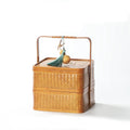Multilayer Handwoven Bamboo Basket Storage|3 Options Available