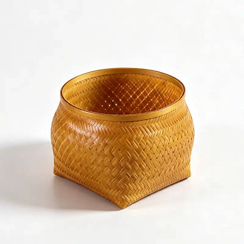 Pineapple Bamboo Storage Basket