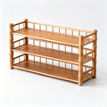 Bamboo Tea Cup & Teapot Display Shelf Rack|2 Options Available