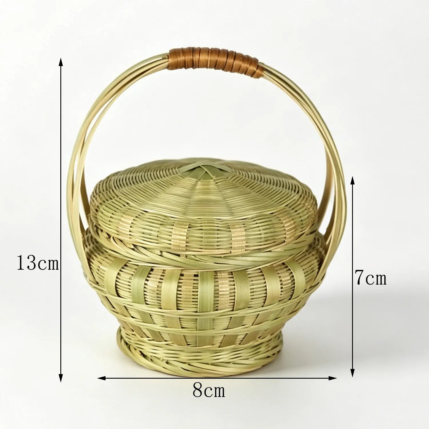 Bamboo Picnic Basket with Lid|8 Options Available