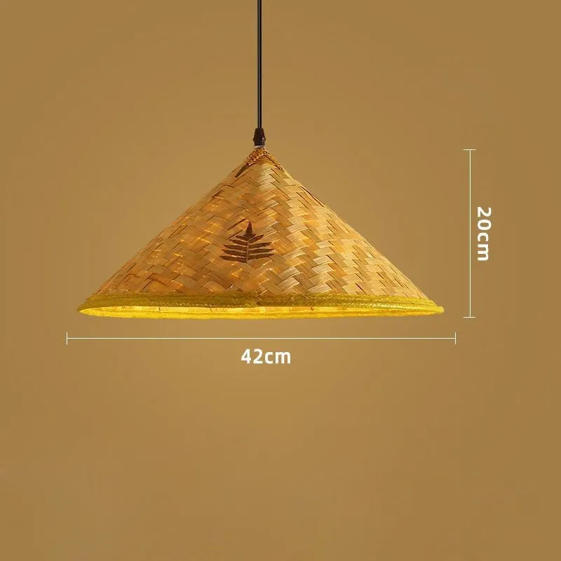 Zen Bamboo Pendant Lamp | 10 Woven Styles | Home & Commercial Use