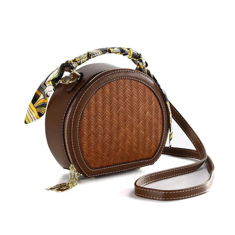 Vintage Bamboo Crossbody Handbag for Women|8 Options Available