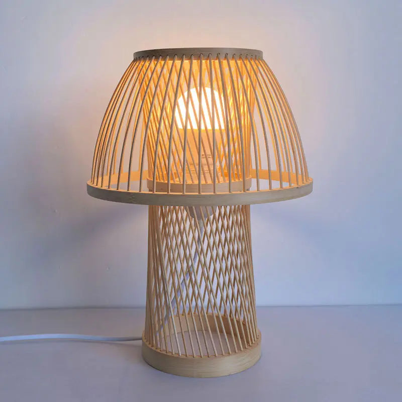 Modern Zen Bamboo Table Lamp