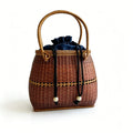 Vintage Bamboo Woven Tote Bag |6 Options Available