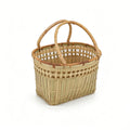Handwoven Bamboo Shopping Basket|2 Options Available