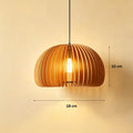 Japanese Wooden Pendant Light for Tea Room, Dining Room & Bedroom