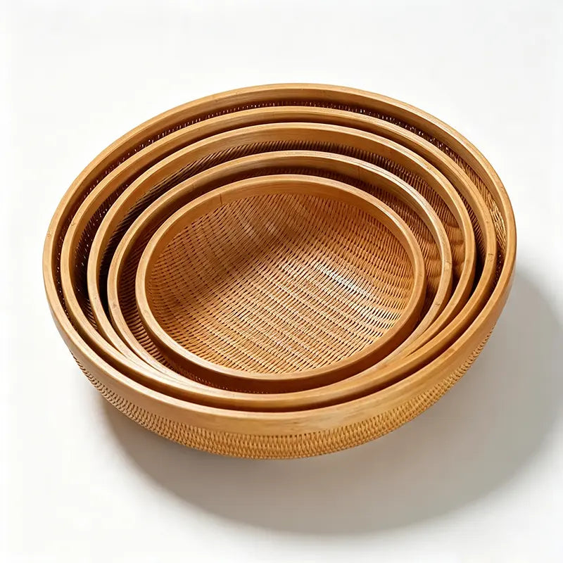 Handwoven Bamboo Fruit Basket
