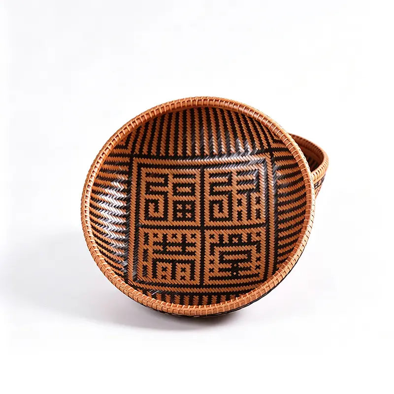 Handwoven Bamboo Sifting Basket