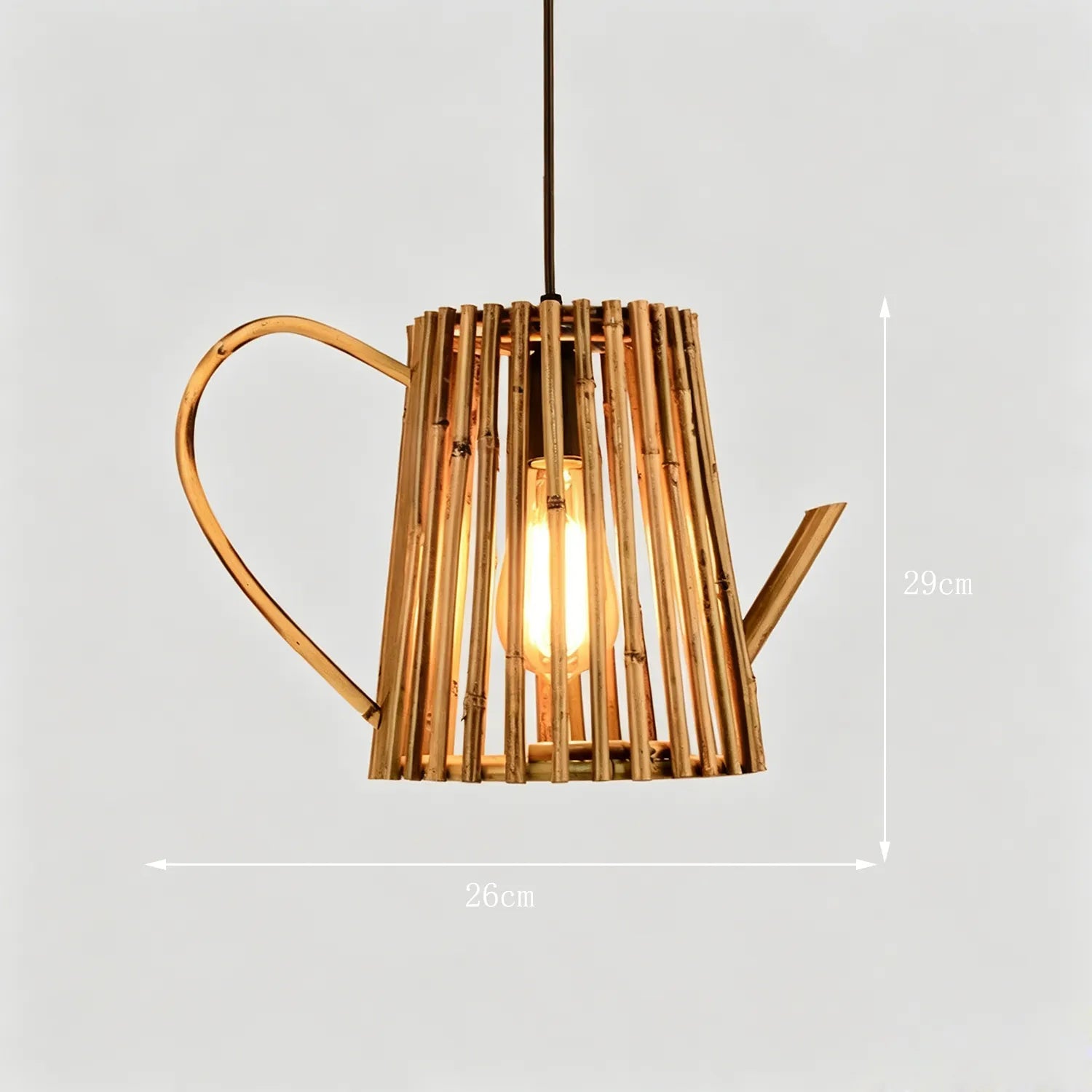 Bamboo Wabi Sabi Wall Pendant Lamp| Zen Ambient Light|16 Options Available