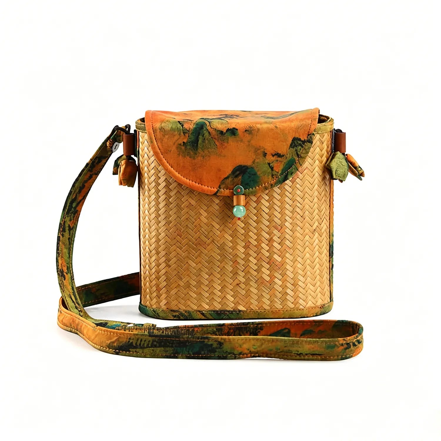 Handwoven Bamboo Tote Bag|5 Options Available