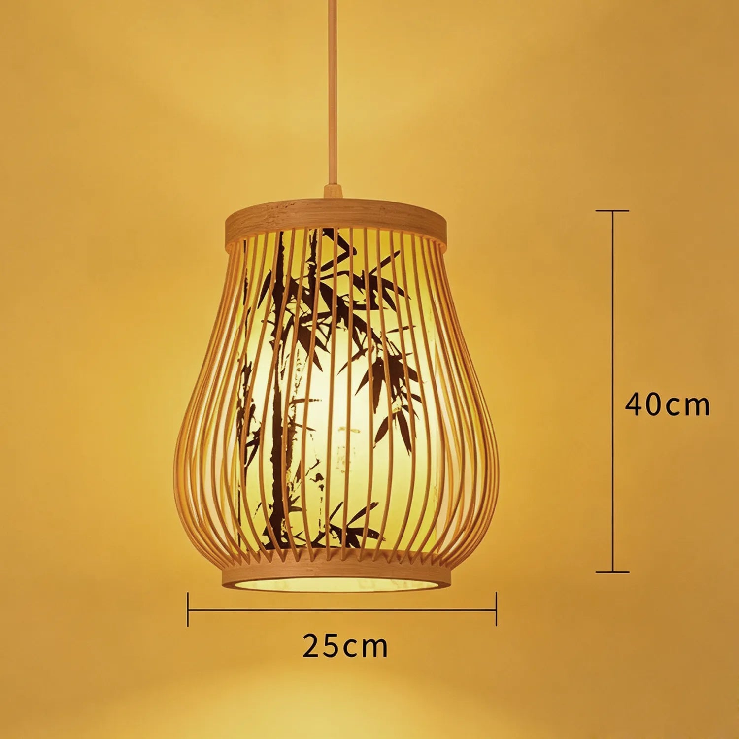 Handwoven Bamboo Pendant Lantern Light for Tea Room Dining Space|15 Options Available