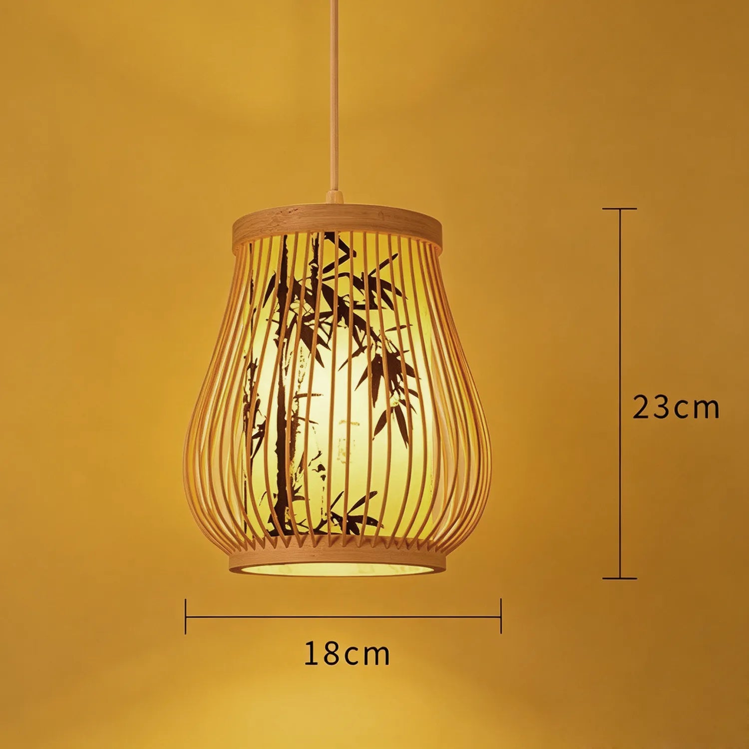 Handwoven Bamboo Pendant Lantern Light for Tea Room Dining Space|15 Options Available