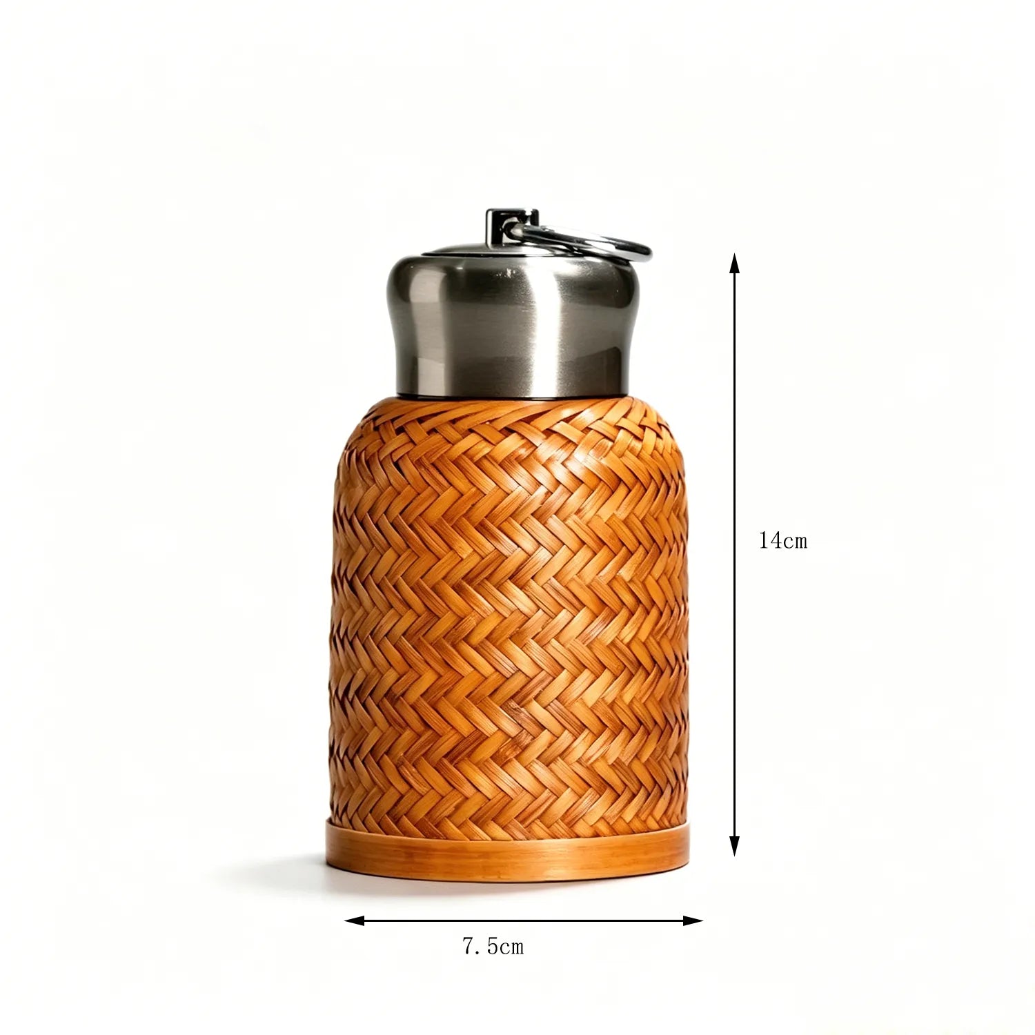 Vintage Bamboo Woven Insulated Travel Mug|11 Options Available