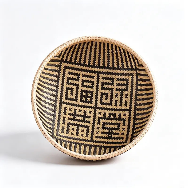 Handwoven Bamboo Sifting Basket