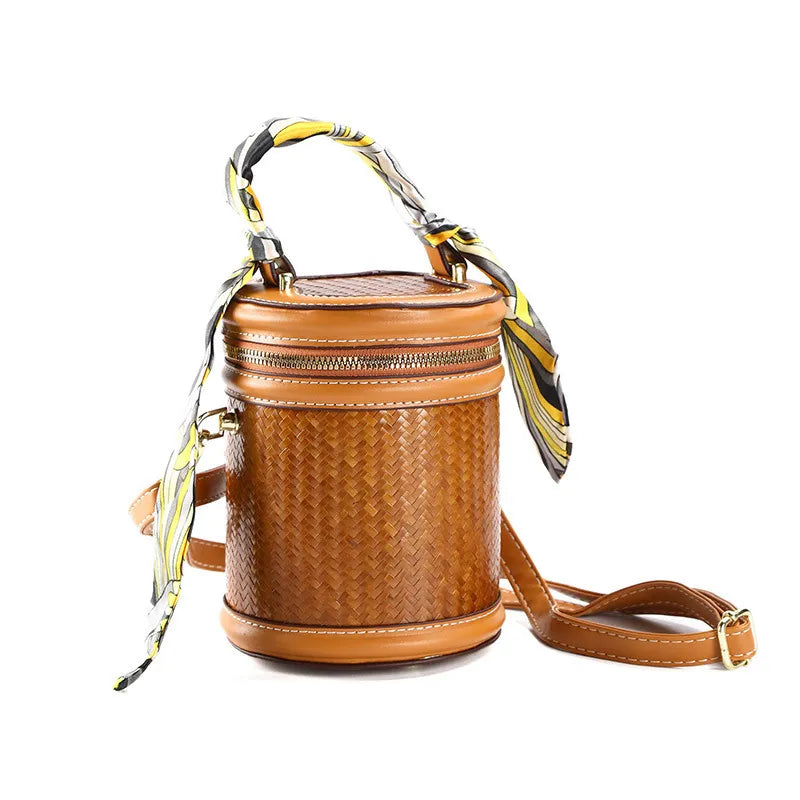 Vintage Bamboo Crossbody Handbag for Women|8 Options Available
