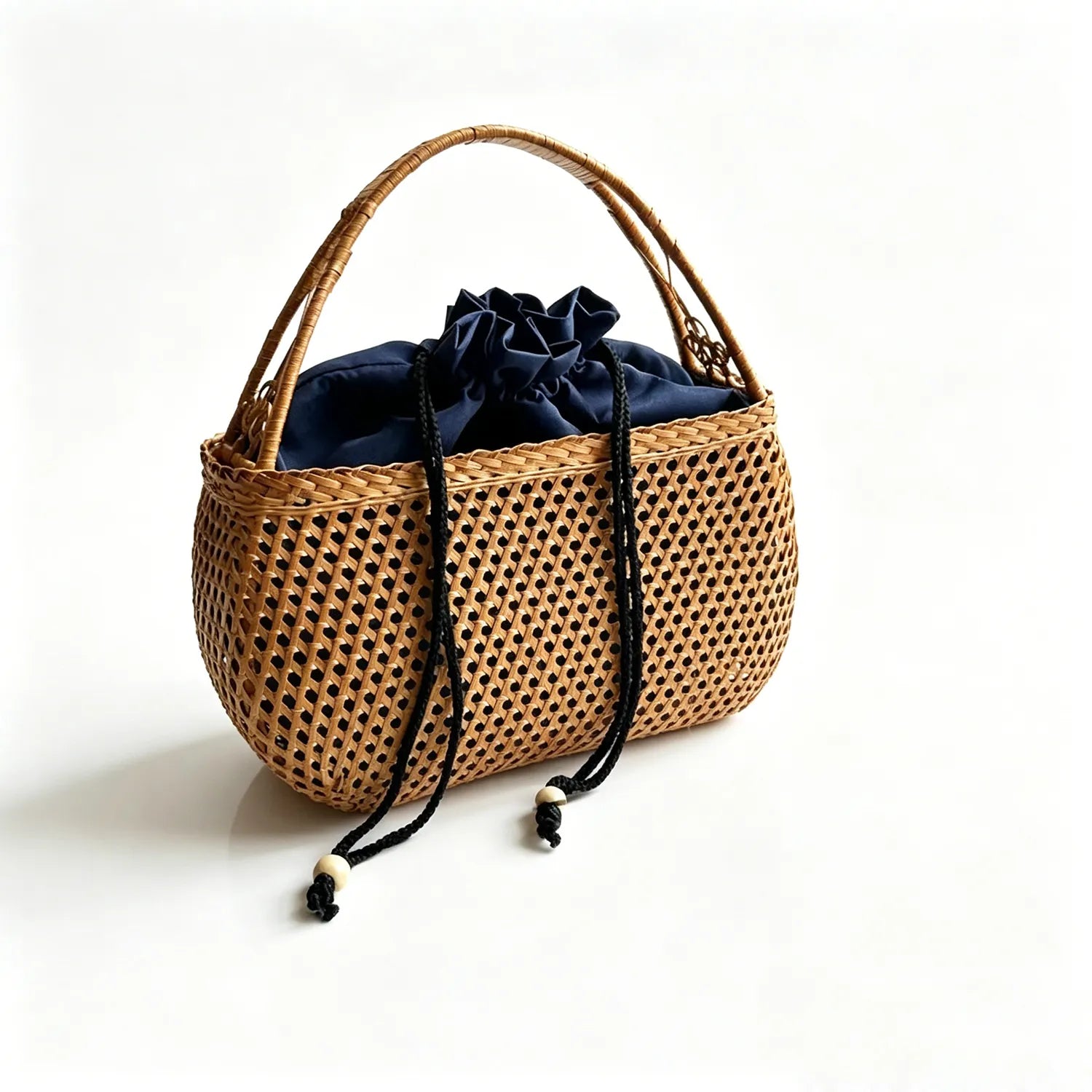 Vintage Bamboo Woven Tote Bag |6 Options Available