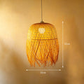 Large Bamboo Pendant Lamp | Boho Ceiling Light|5 Options Available