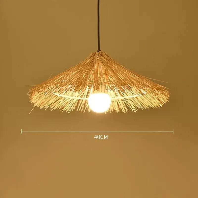 Zen Bamboo Pendant Lamp | 10 Woven Styles | Home & Commercial Use