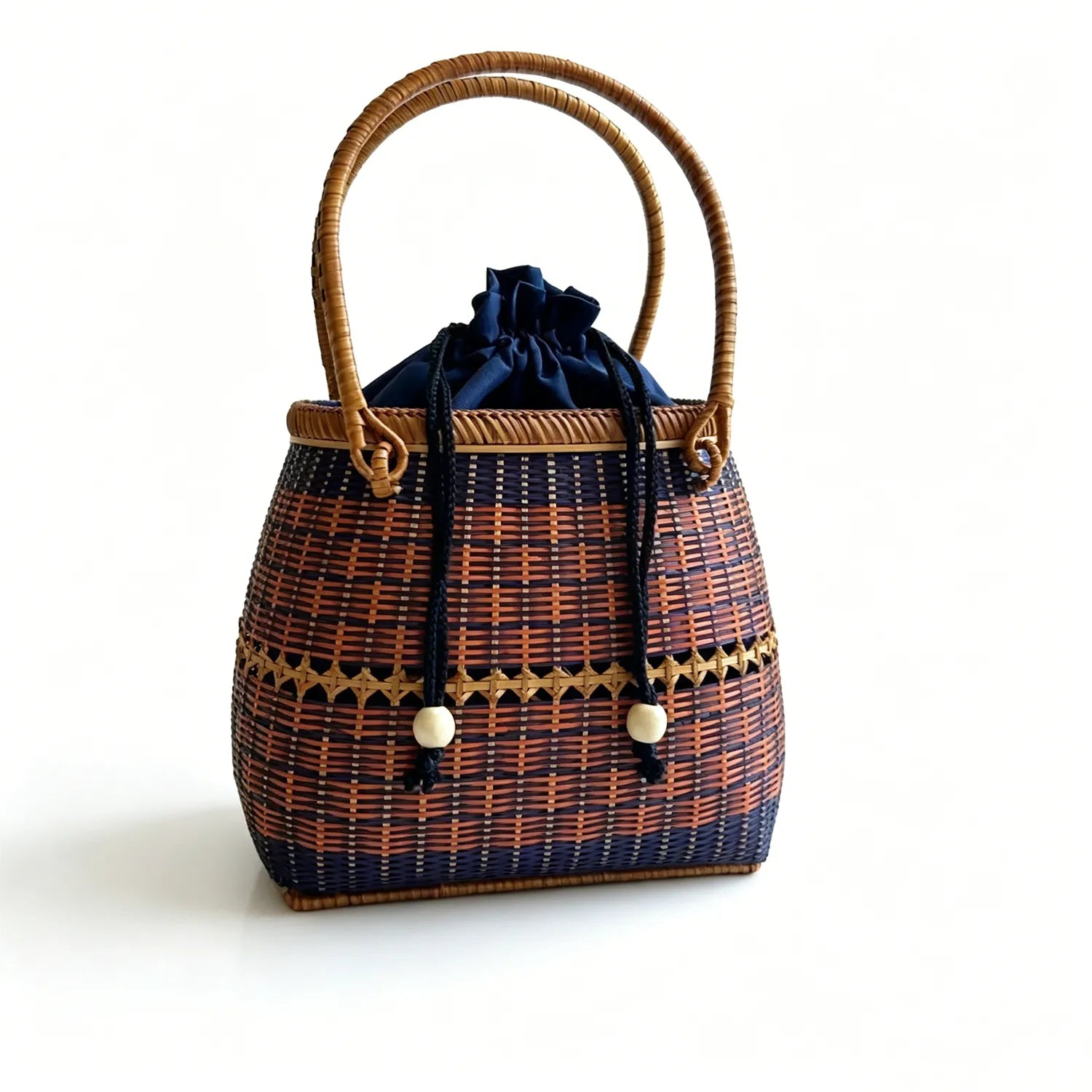 Vintage Bamboo Woven Tote Bag |6 Options Available