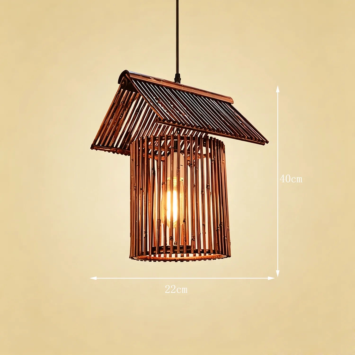 Bamboo Wabi Sabi Wall Pendant Lamp| Zen Ambient Light|16 Options Available