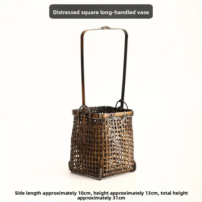 Handwoven Bamboo Zen Flower Vase – 29 Styles Available