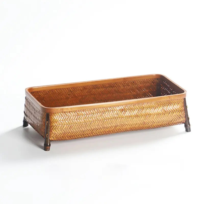Handwoven Bamboo Fruit & Snack Basket|2 Options Available