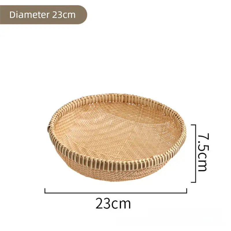 Bamboo Bread Basket Set - Handcrafted Kitchen Storage Baskets | Eco-Friendly Home Decor|11 Options Available