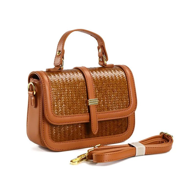 Vintage Bamboo Crossbody Handbag for Women|8 Options Available