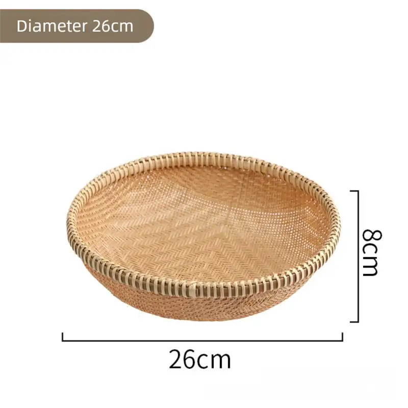 Bamboo Bread Basket Set - Handcrafted Kitchen Storage Baskets | Eco-Friendly Home Decor|11 Options Available